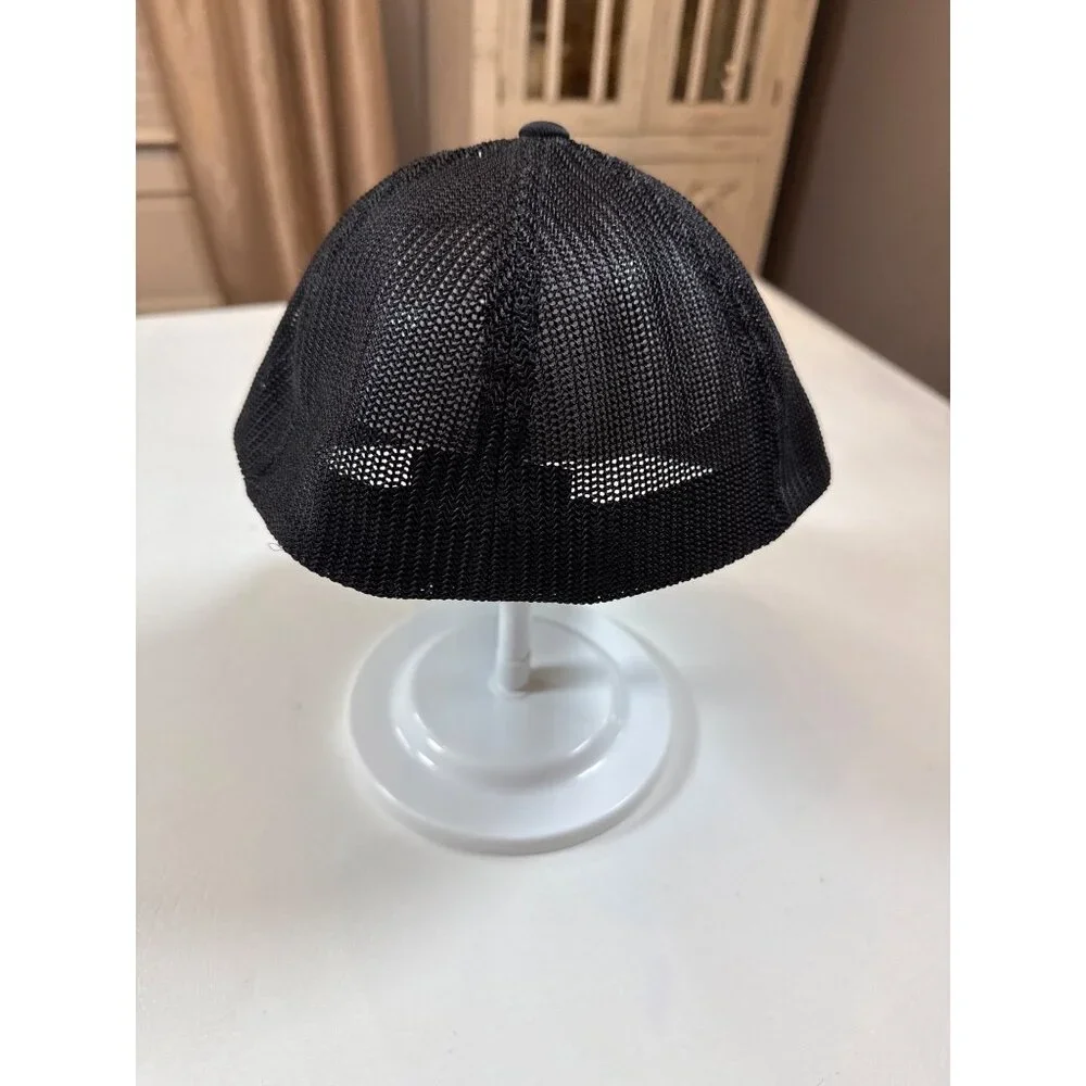 Miken Black Trucker Hat with Red Logo